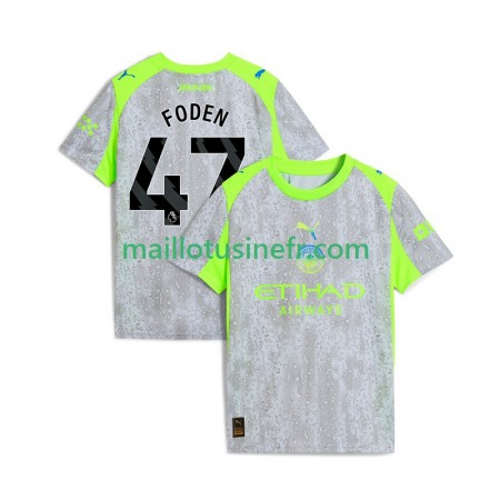 Maillot de Foot Manchester City Phil Foden 47 Troisième 2025-26